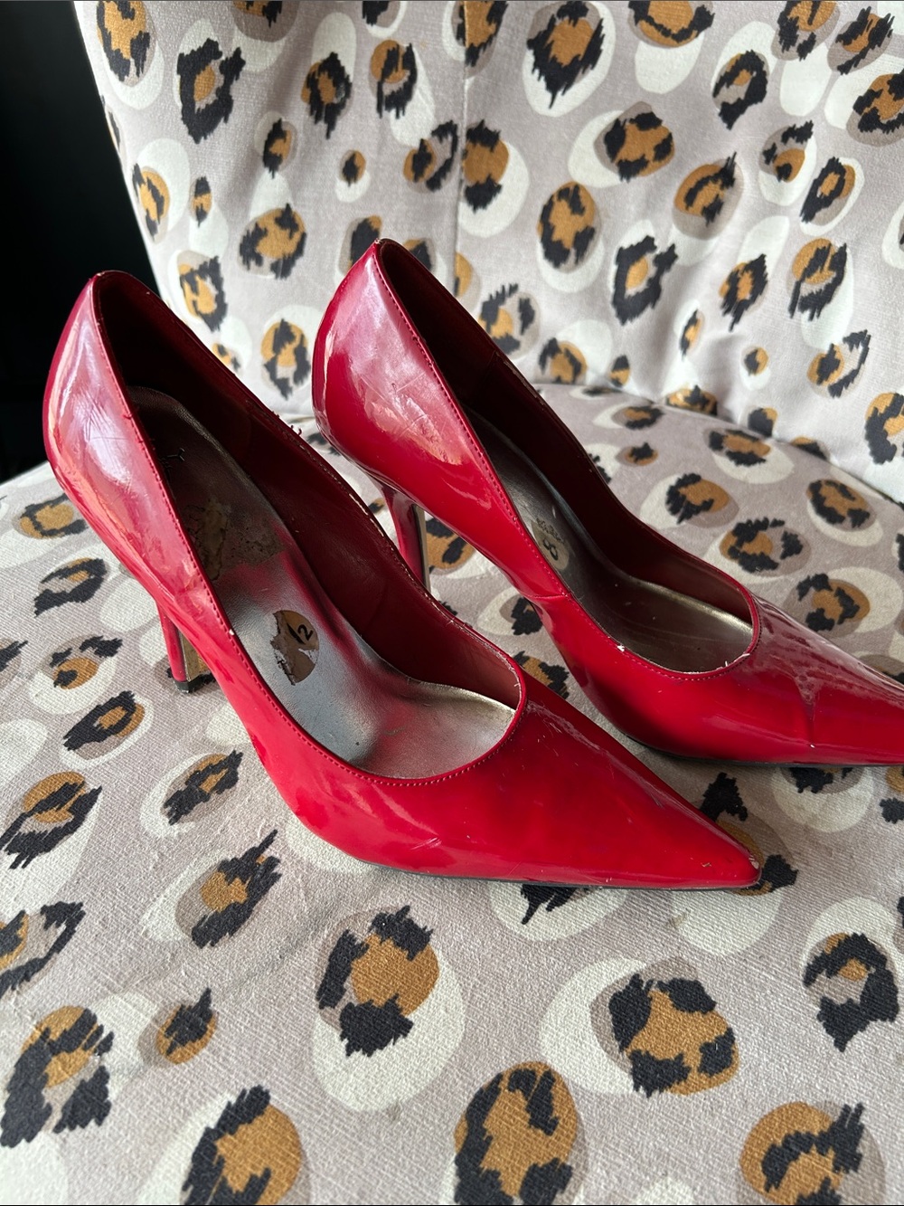 Joey Red Patent Pointed-Toe Stiletto Heels